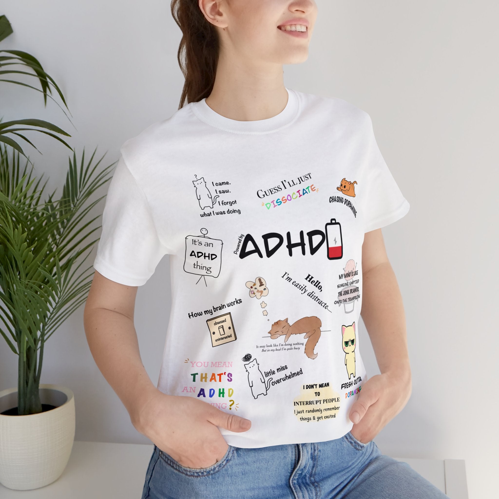 ADHD Brain Graffiti Sticker Tees