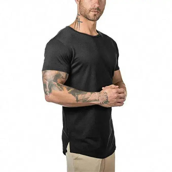 Essential Comfort: Solid Cotton Short Sleeve T-Shirt for Everyday Style