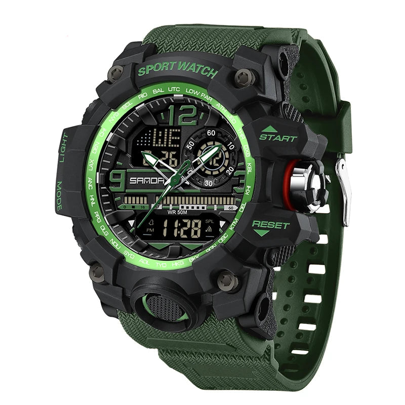 G-Style Military Sports Wristwatch-green color