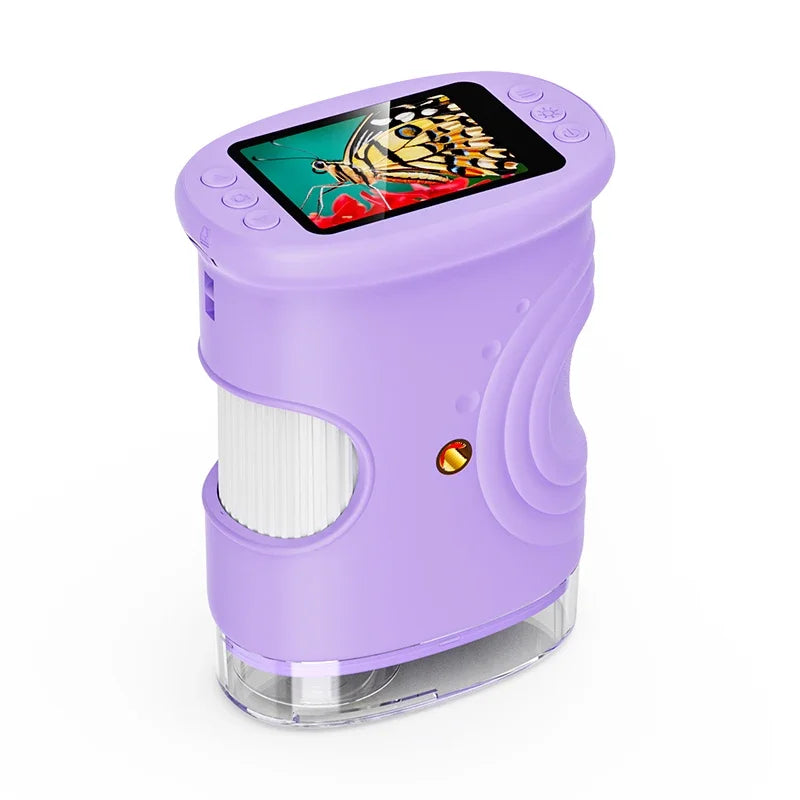 Purple Color Handheld Digital Microscope for Kids with 2.0" Screen