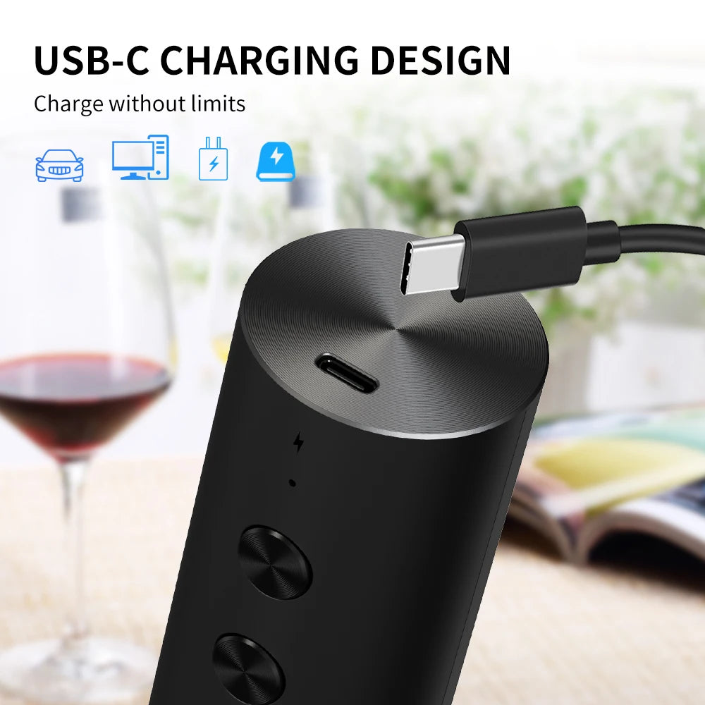 Electric Wine Bottle Opener Set – Rechargeable & Cordless