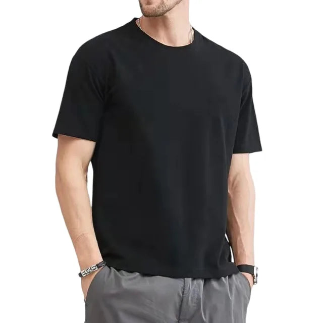 Men's Summer Cotton T-Shirt - Cool, Comfortable, and Stylish